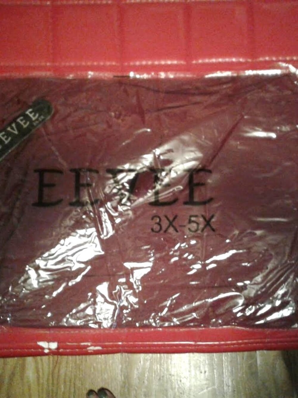 Eevee Brand Womens Full Length Leggings Solid Burgundy 3x-5x New w/Tag